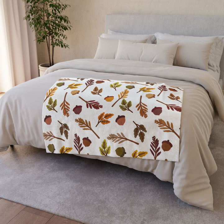 Falling Leaves Minky Blanket