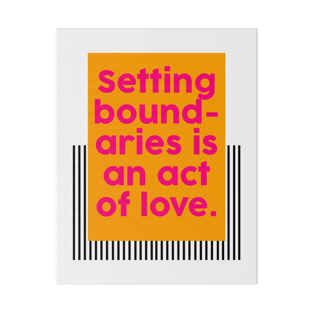 Boundaries of Love Canvas Print