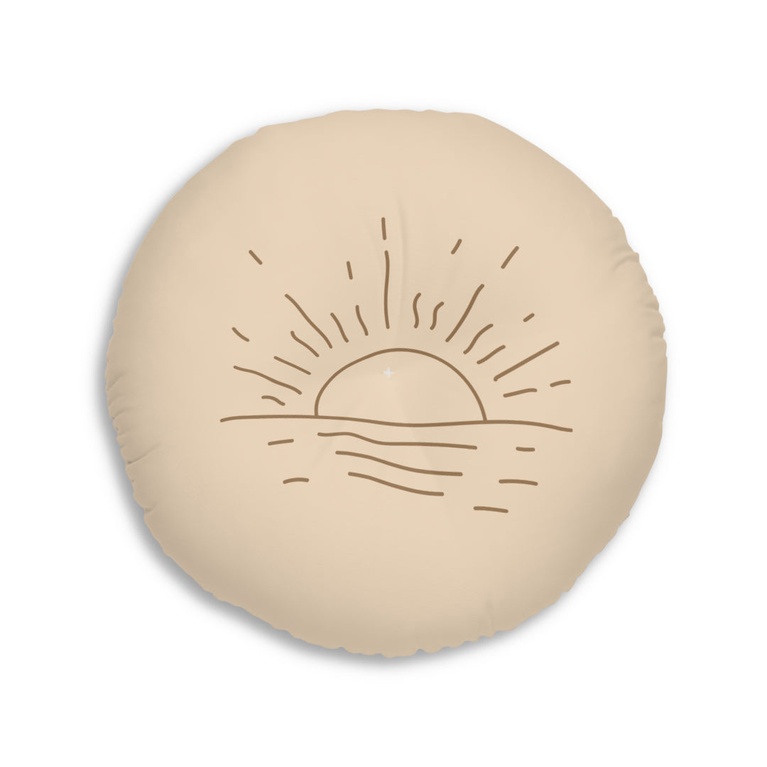 Sunrise Tufted Floor Pillow - Round