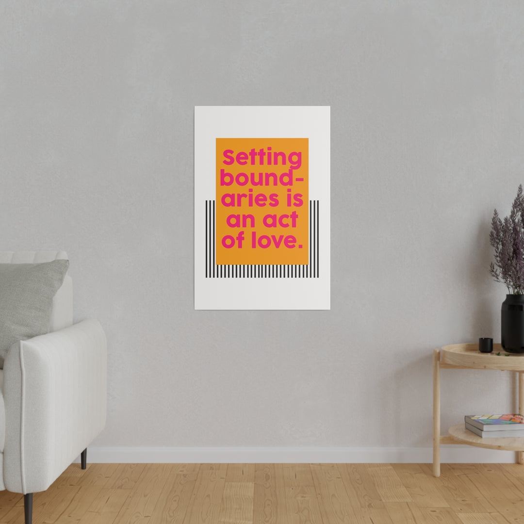 Boundaries of Love Canvas Print