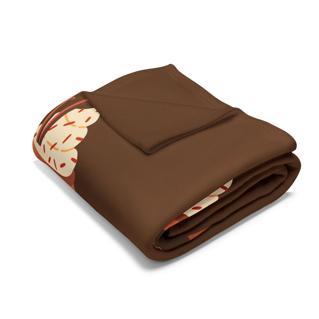 Pumpkin Spice Fleece Blanket