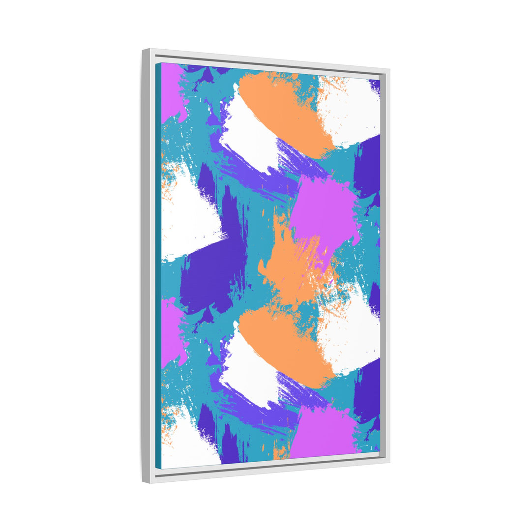 Brushstrokes Harmony Framed Canvas