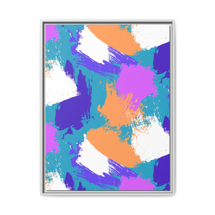 Brushstrokes Harmony Framed Canvas