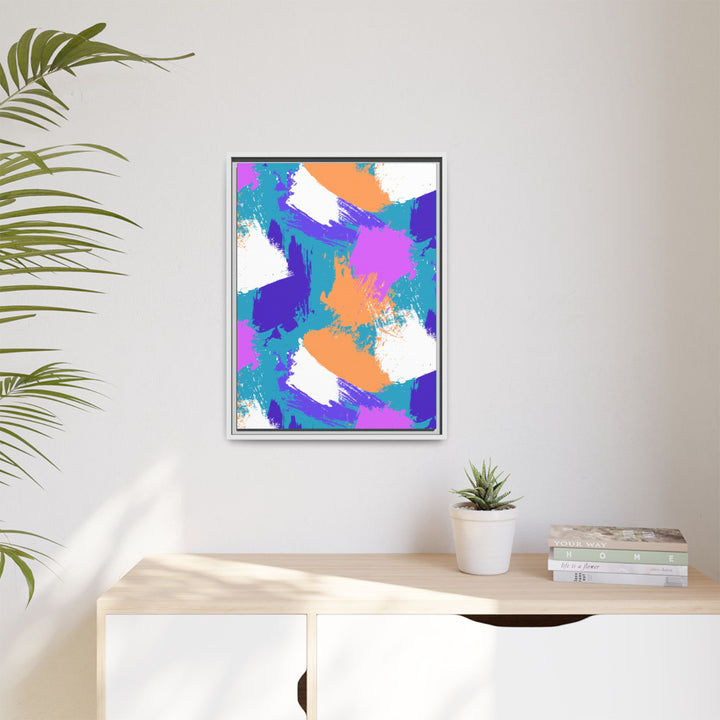 Brushstrokes Harmony Framed Canvas