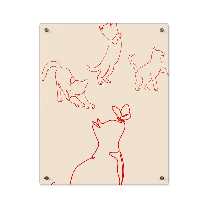 Playful Cats Acrylic Wall Art Panels