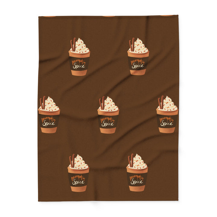 Pumpkin Spice Fleece Blanket