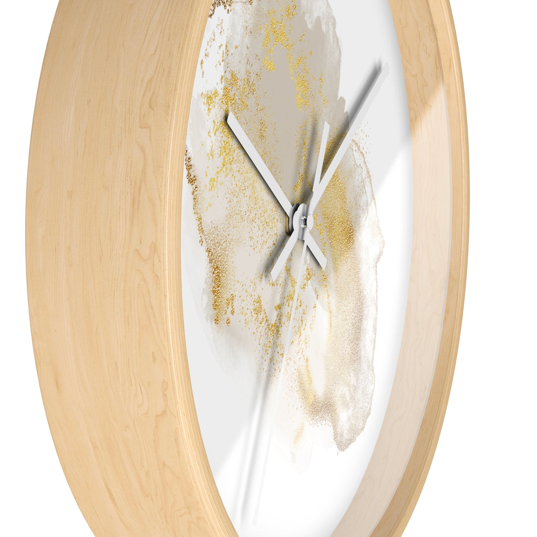 Abstract Gold Wall Clock