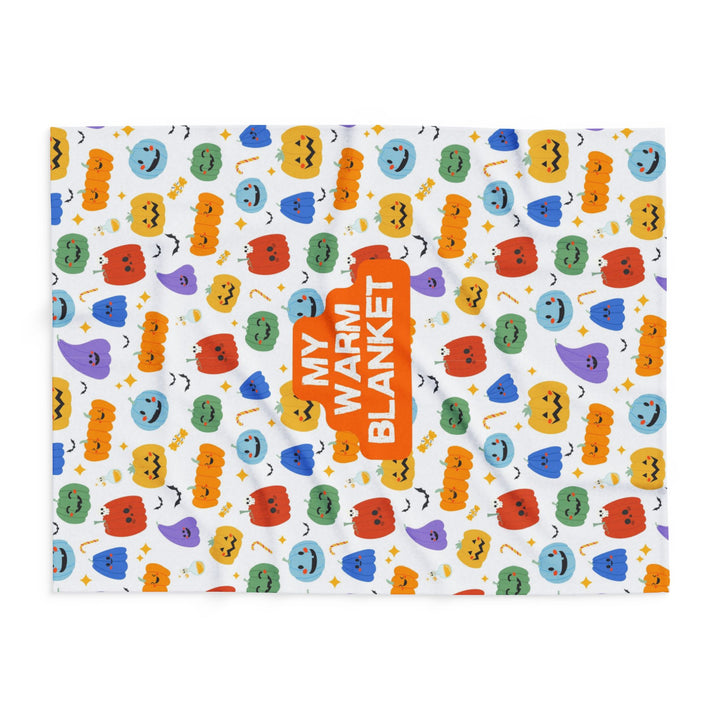 Playful Pumpkins “My Warm Blanket” Fleece Throw