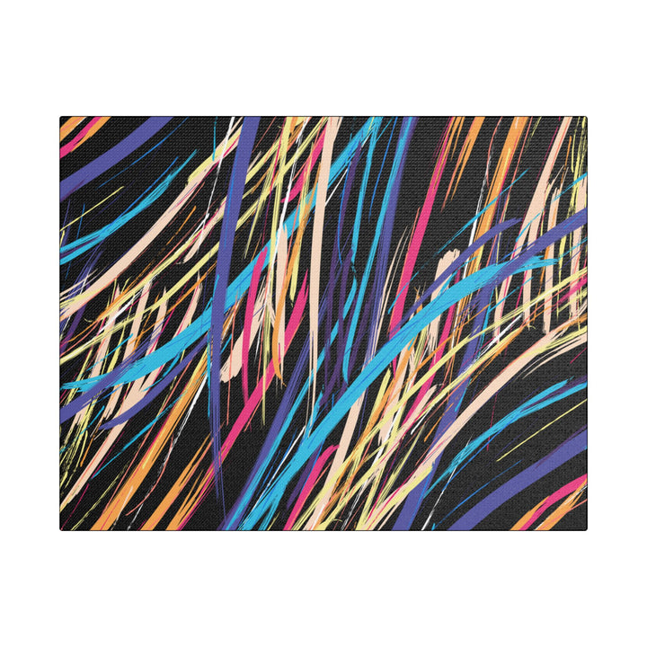 Neon Streaks Satin Canvas