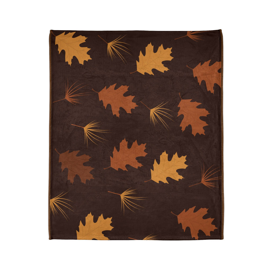 Autumn Oak Leaves Minky Blanket