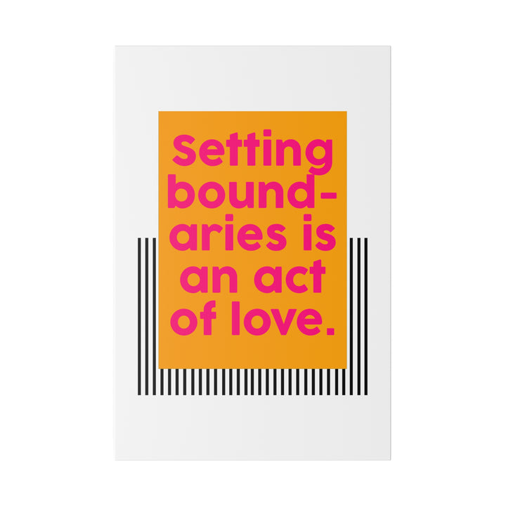 Boundaries of Love Canvas Print