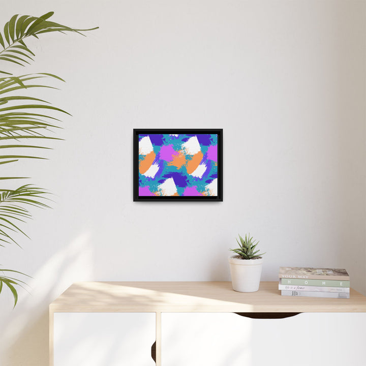 Brushstrokes Harmony Framed Canvas