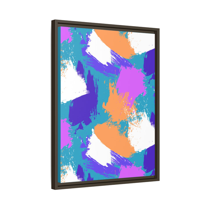 Brushstrokes Harmony Framed Canvas