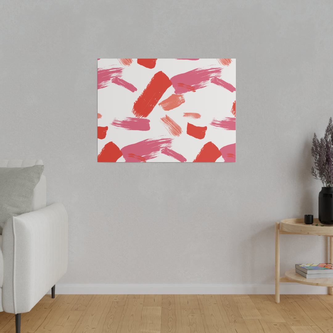 Abstract Expressionism Satin Canvas