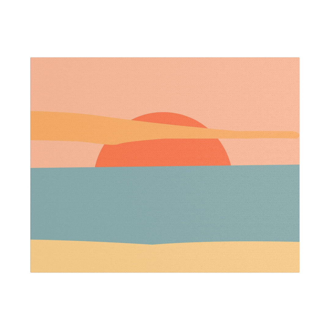 Sunset Serenity Satin Canvas