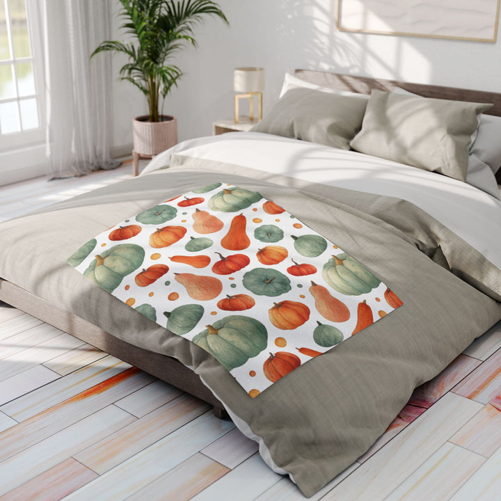 Harvest Pumpkins Fleece Blanket