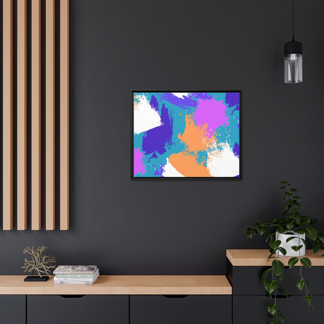 Brushstrokes Harmony Framed Canvas