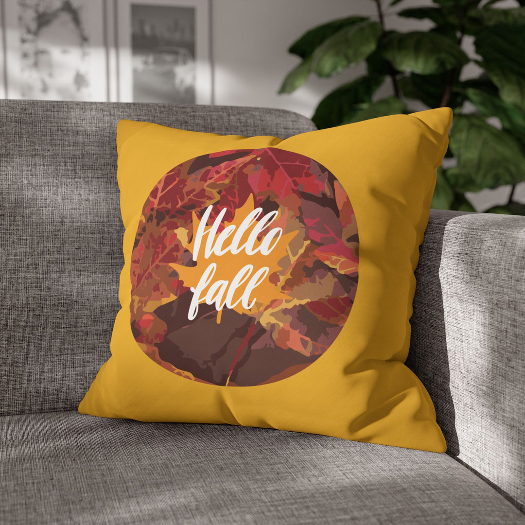 Hello Fall Leaves Pillowcase