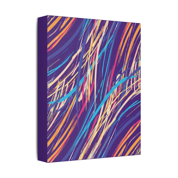 Neon Streaks Satin Canvas