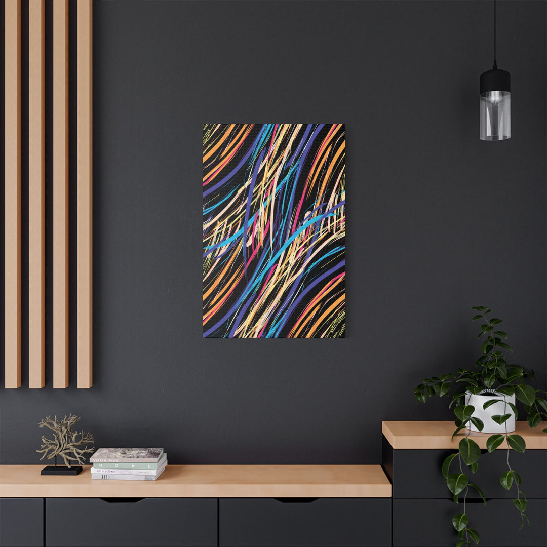 Neon Streaks Satin Canvas