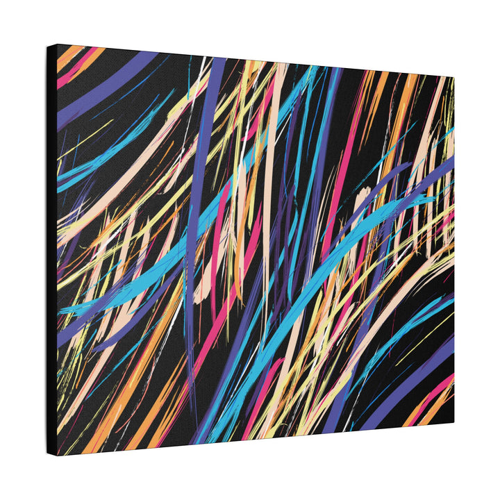 Neon Streaks Satin Canvas