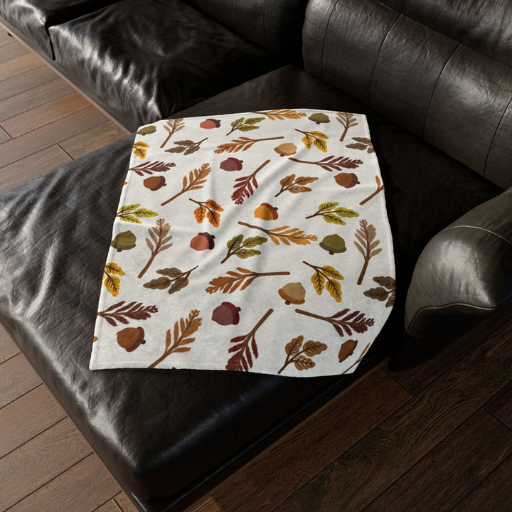 Falling Leaves Minky Blanket