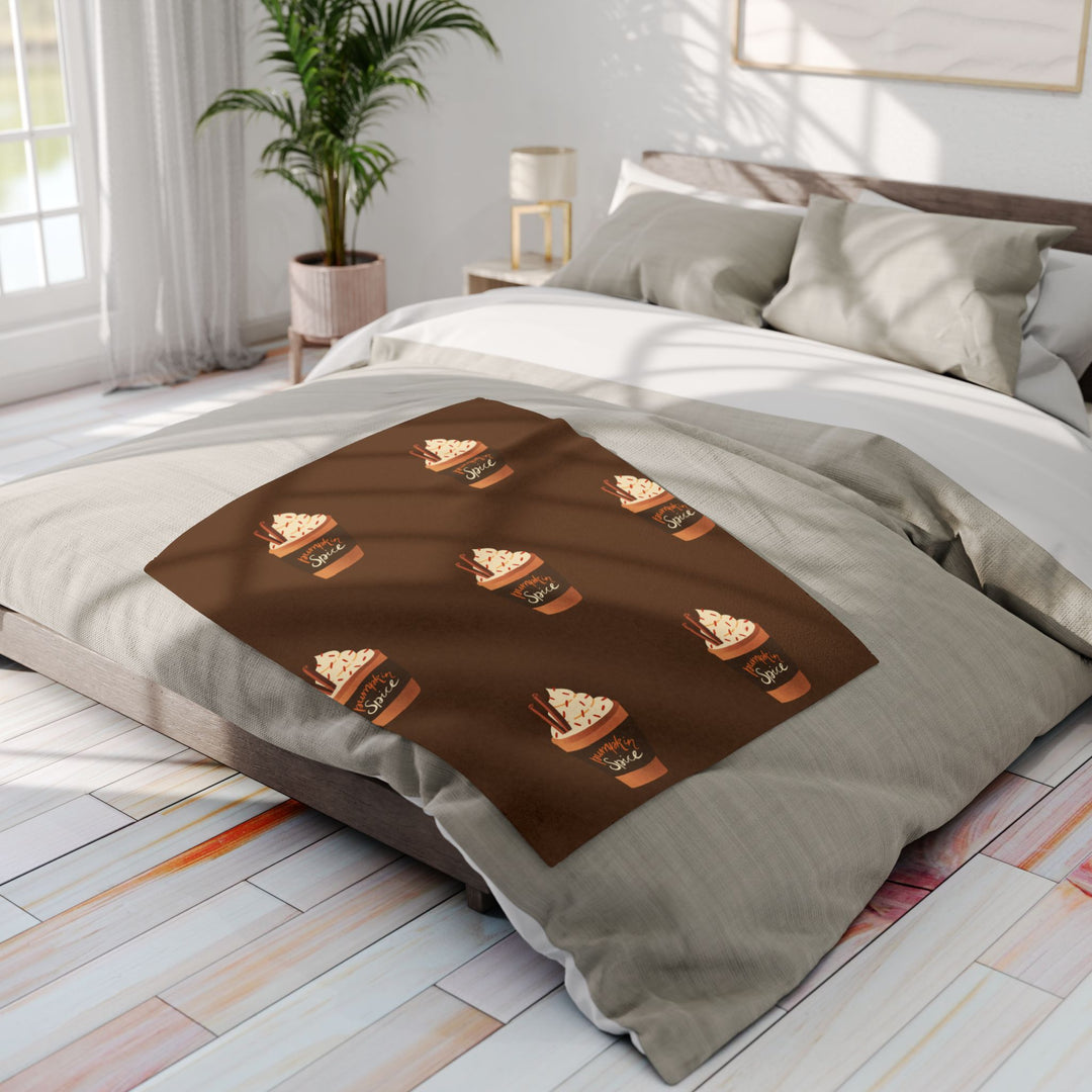 Pumpkin Spice Fleece Blanket