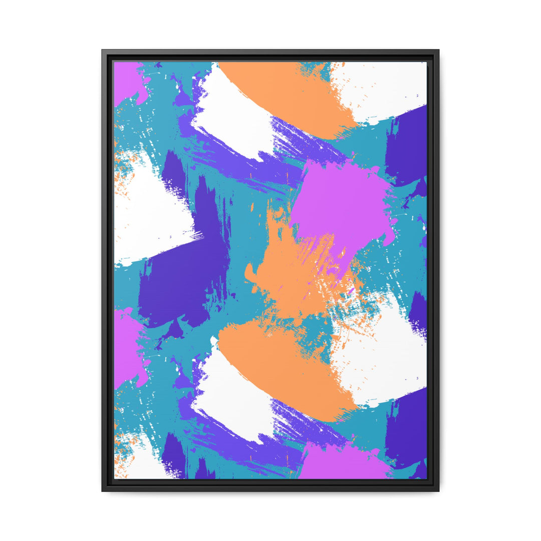 Brushstrokes Harmony Framed Canvas