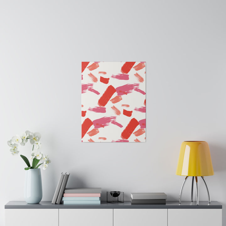 Abstract Expressionism Satin Canvas