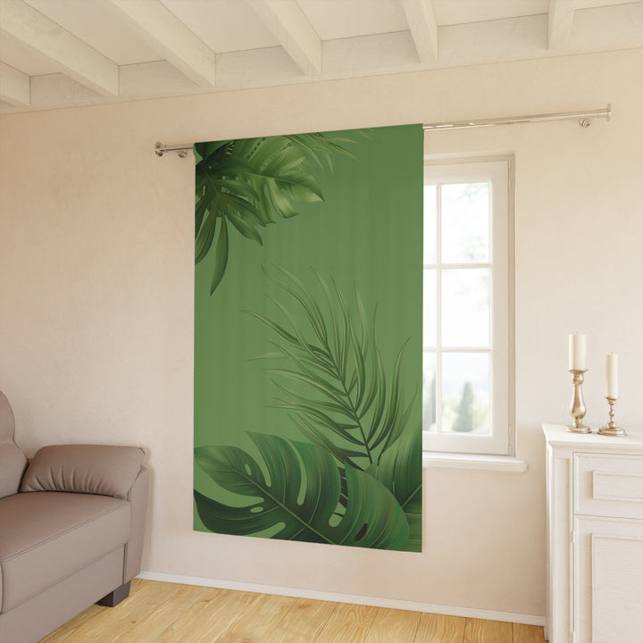 Tropical Greenery Blackout Curtain