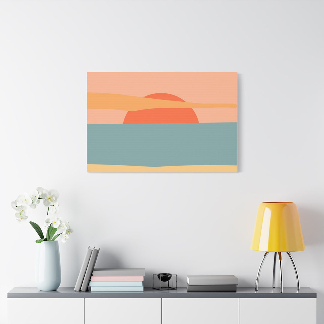 Sunset Serenity Satin Canvas