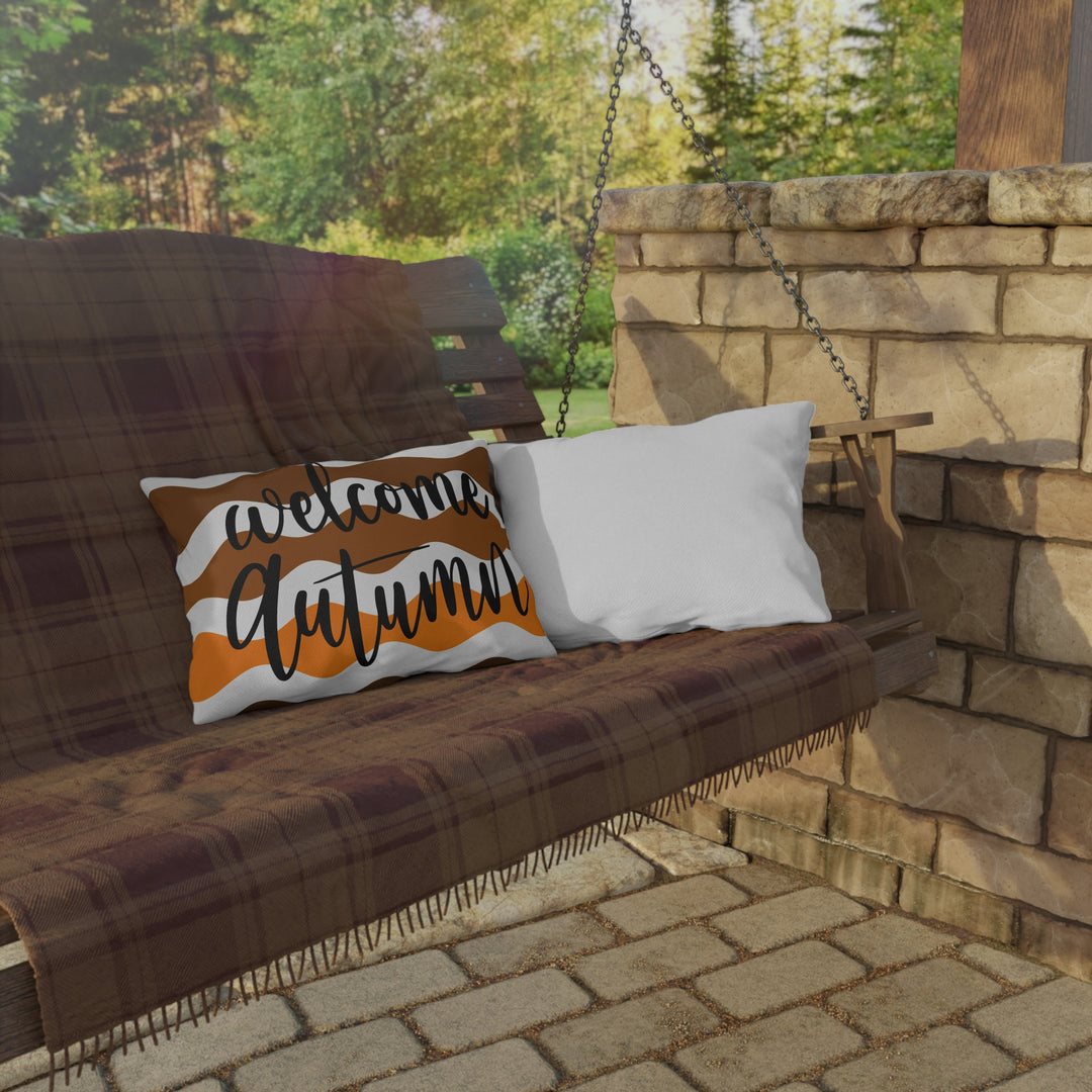 Welcome Autumn Outdoor Pillow