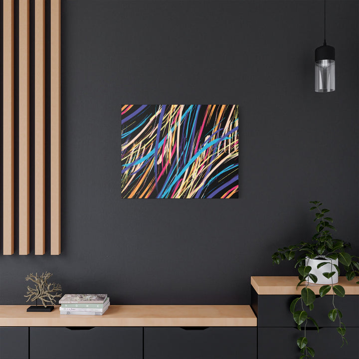 Neon Streaks Satin Canvas