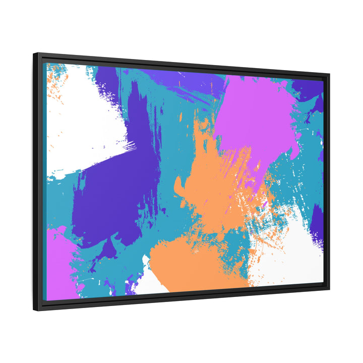 Brushstrokes Harmony Framed Canvas