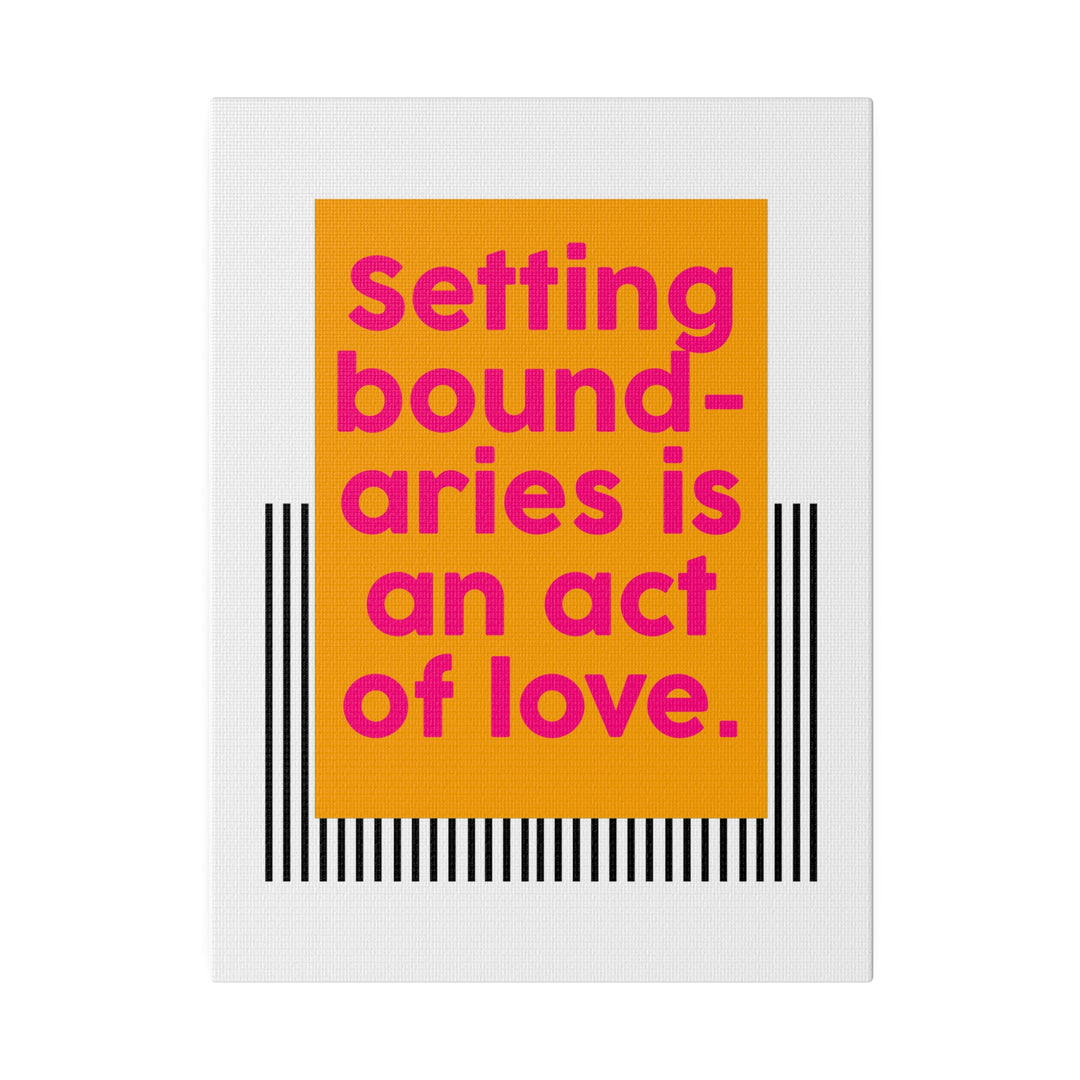 Boundaries of Love Canvas Print