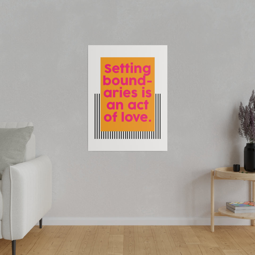 Boundaries of Love Canvas Print