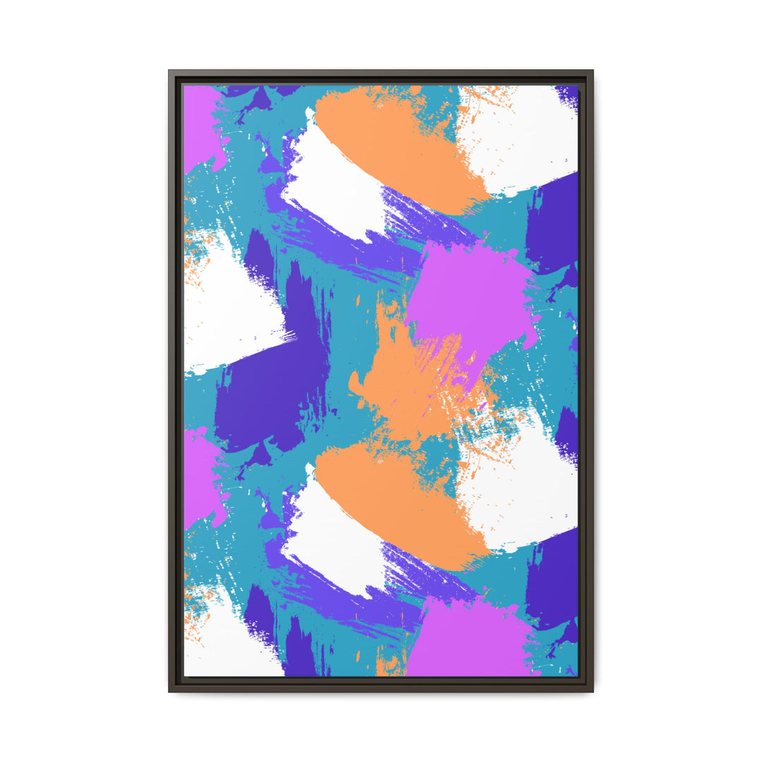 Brushstrokes Harmony Framed Canvas