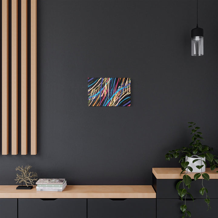 Neon Streaks Satin Canvas