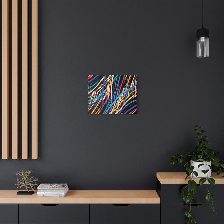 Neon Streaks Satin Canvas