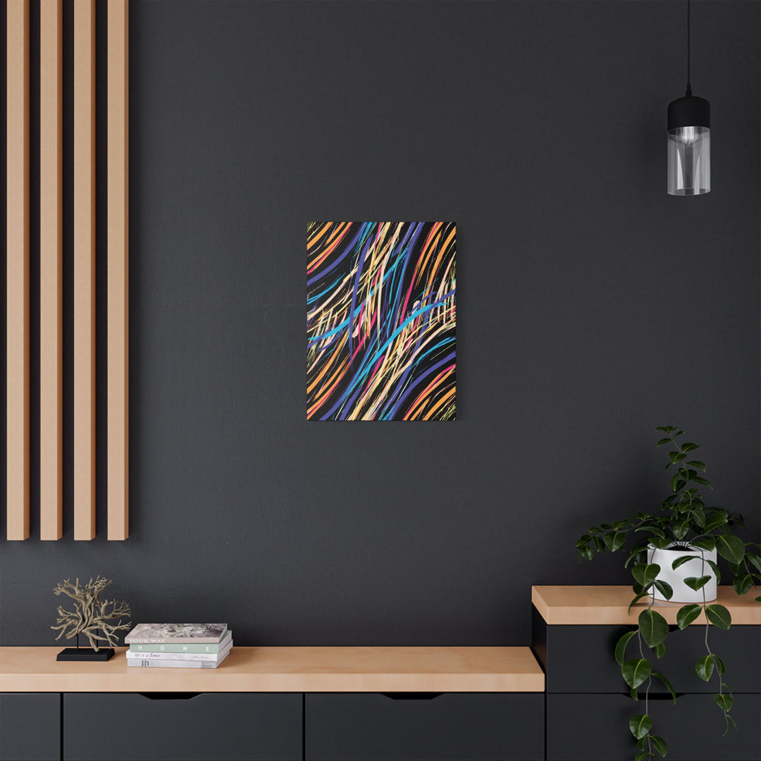 Neon Streaks Satin Canvas