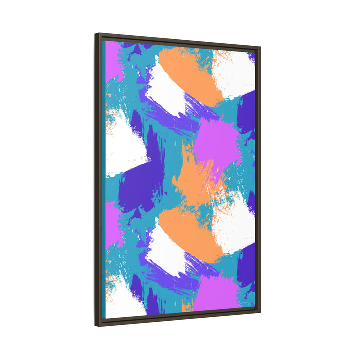 Brushstrokes Harmony Framed Canvas