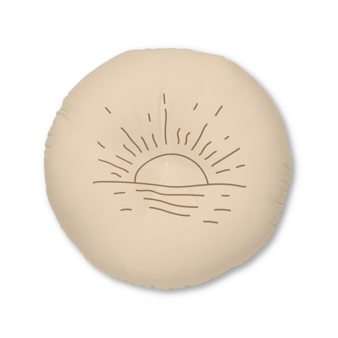 Sunrise Tufted Floor Pillow - Round