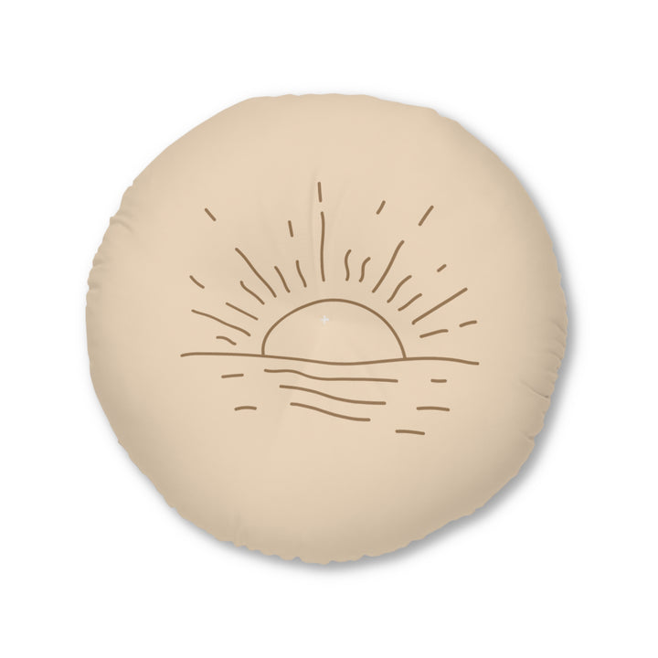 Sunrise Tufted Floor Pillow - Round