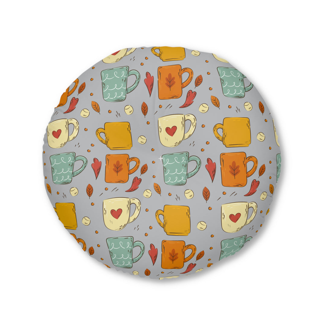 Cozy Mugs Tufted Floor Pillow