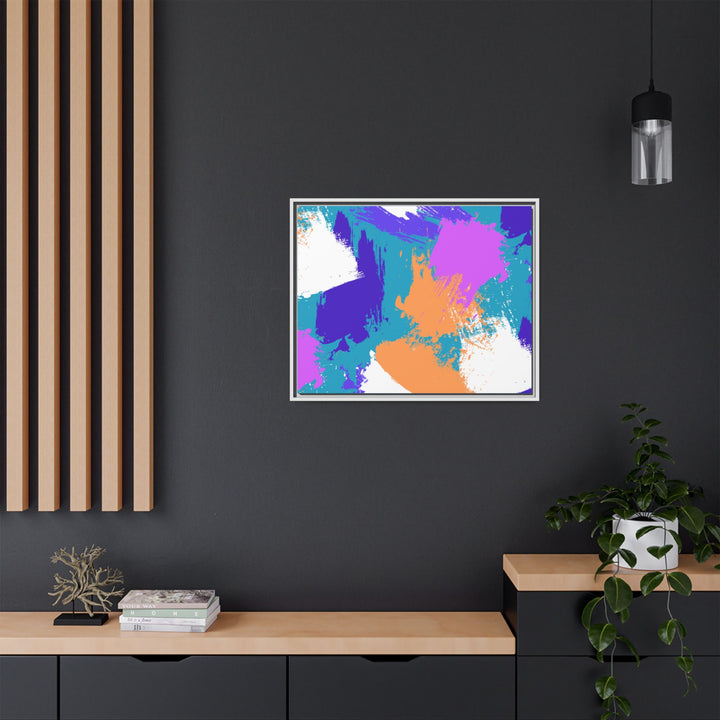 Brushstrokes Harmony Framed Canvas