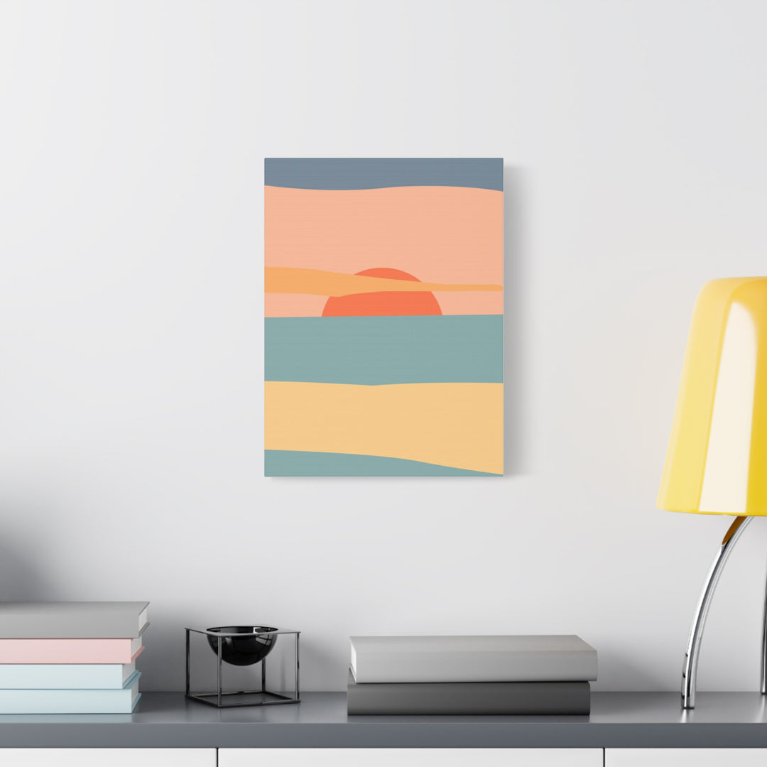 Sunset Serenity Satin Canvas