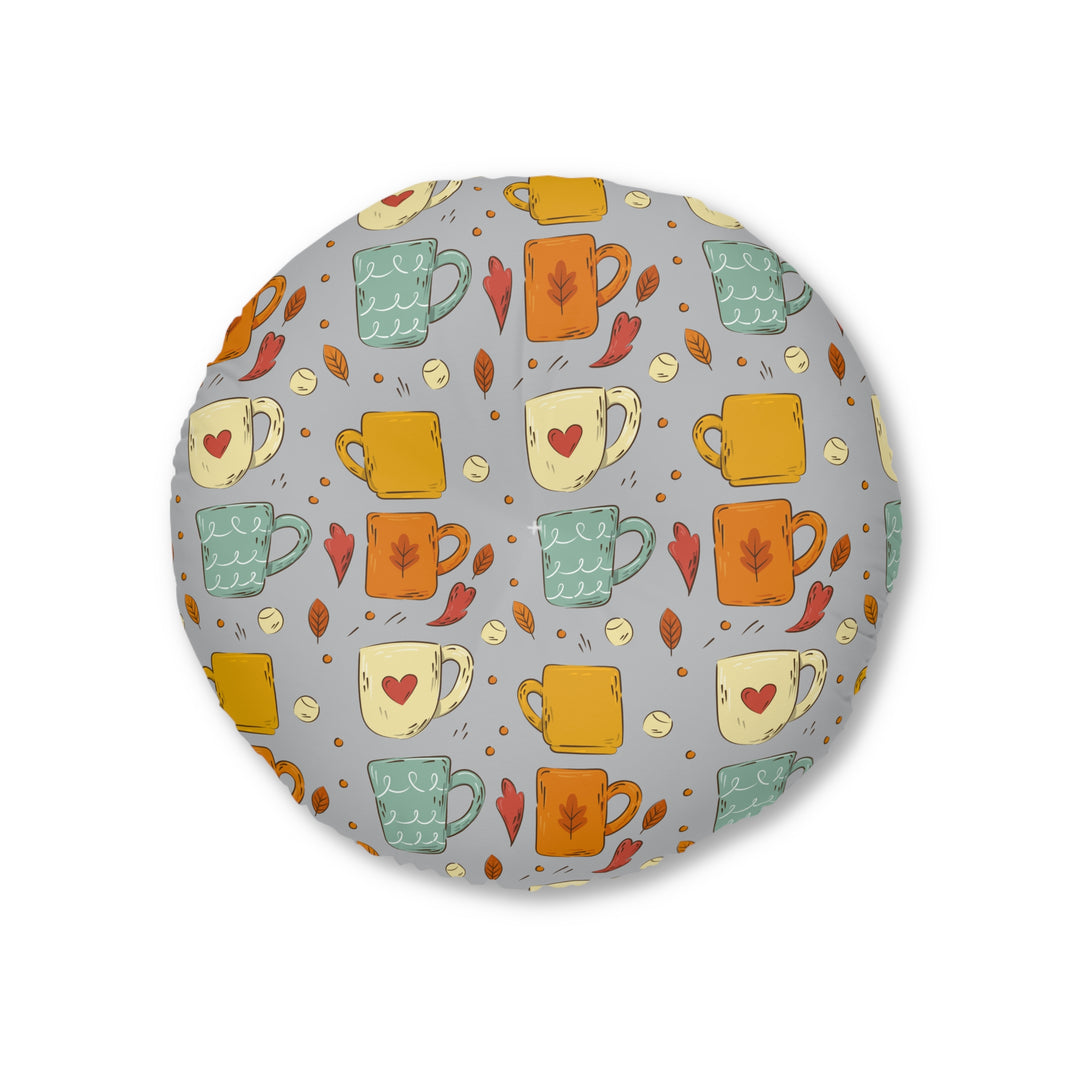 Cozy Mugs Tufted Floor Pillow