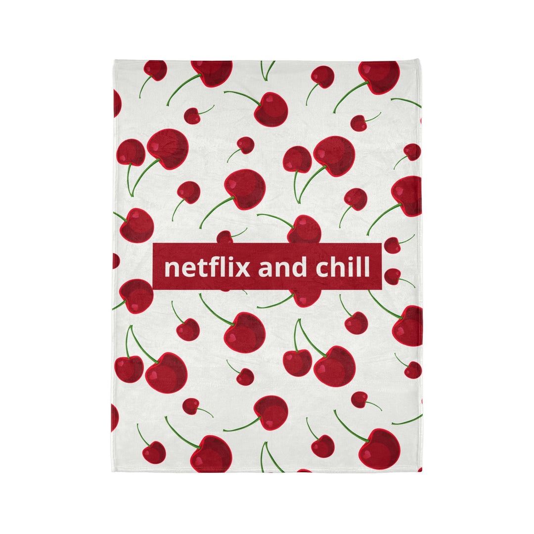 Soft Cherry Blanket  - "Netflix & Relax"