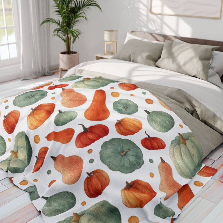 Harvest Pumpkins Fleece Blanket