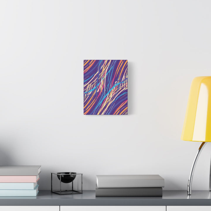 Neon Streaks Satin Canvas